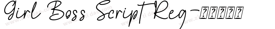 Girl Boss Script Reg字体转换